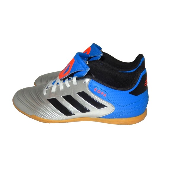 Adidas Copa Tango 18.4 Indoor Turf Soccer Shoes Men's Size 7 Silver Blue Black - Picture 7 of 9